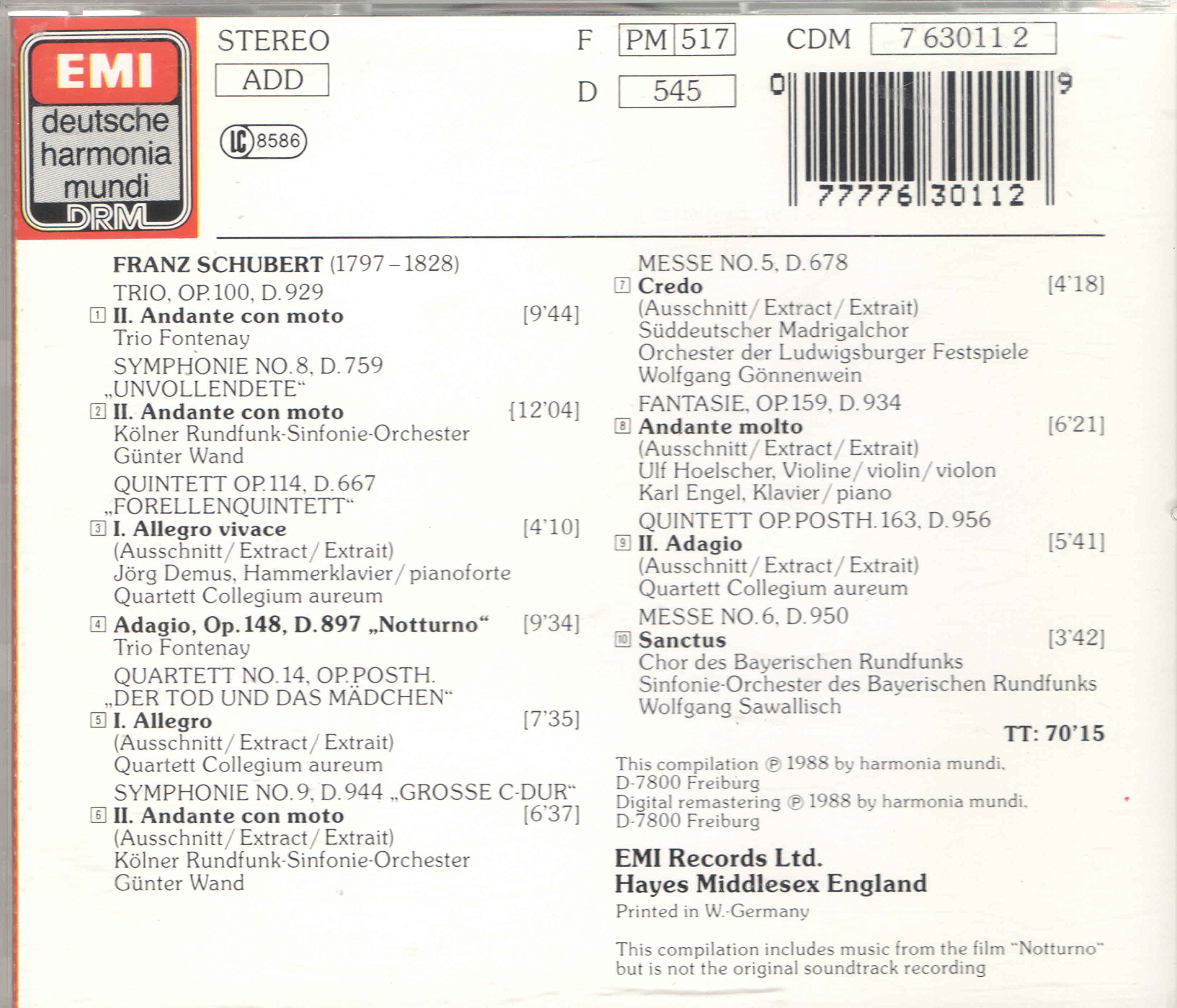Notturno - music used in the film