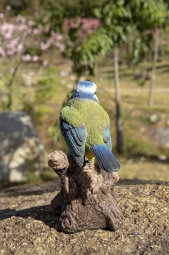 Miniatura 5 de Hi-Line Gift Ltd. - Figura decorativa de pájaro con movimiento activado, color azul y verde