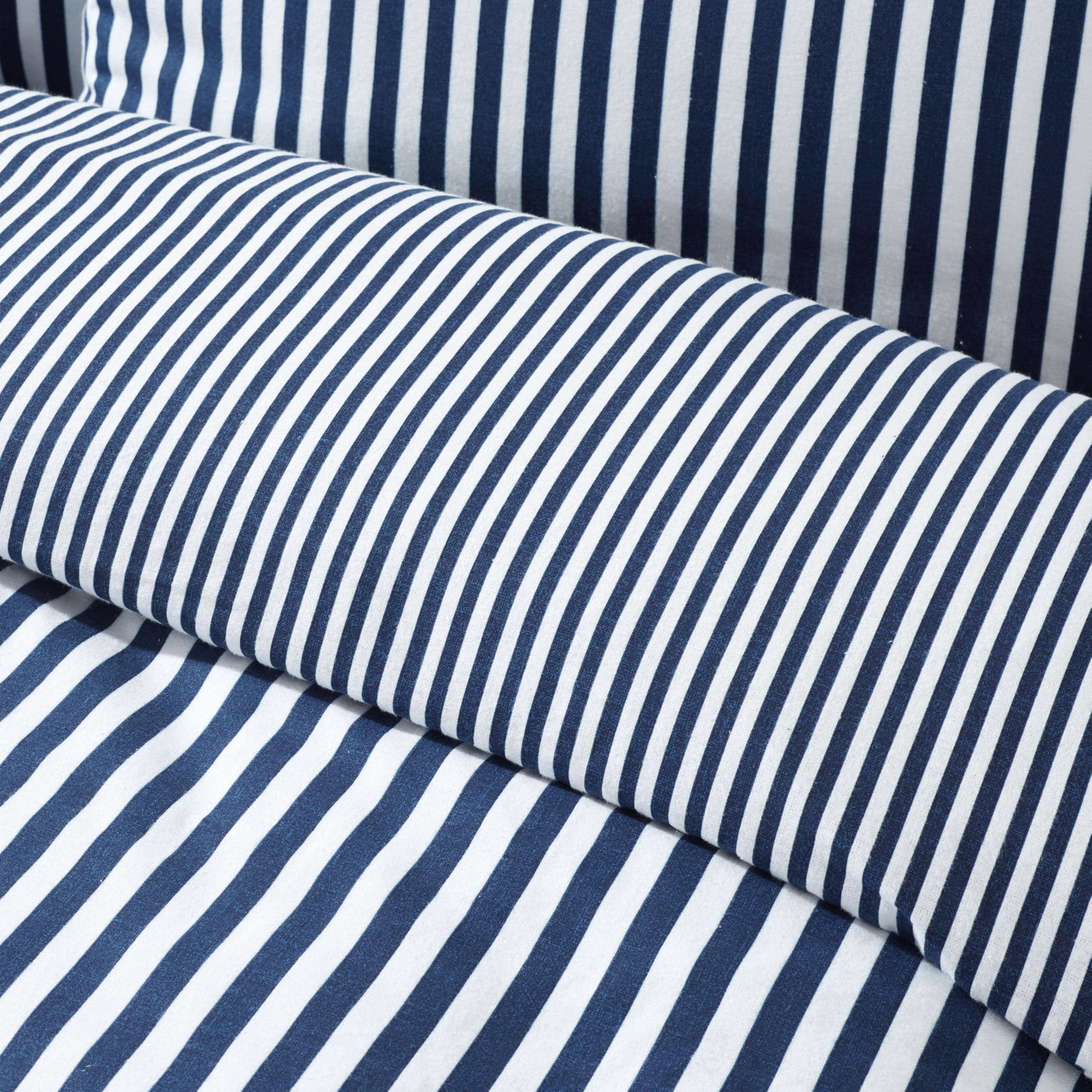 Set Copripiumino Reversibile Catherine Lansfield Riviera Tiles, King Size 220x230 Cm + 2 Federe, Blu, In Cotone E Poliestere Riciclato