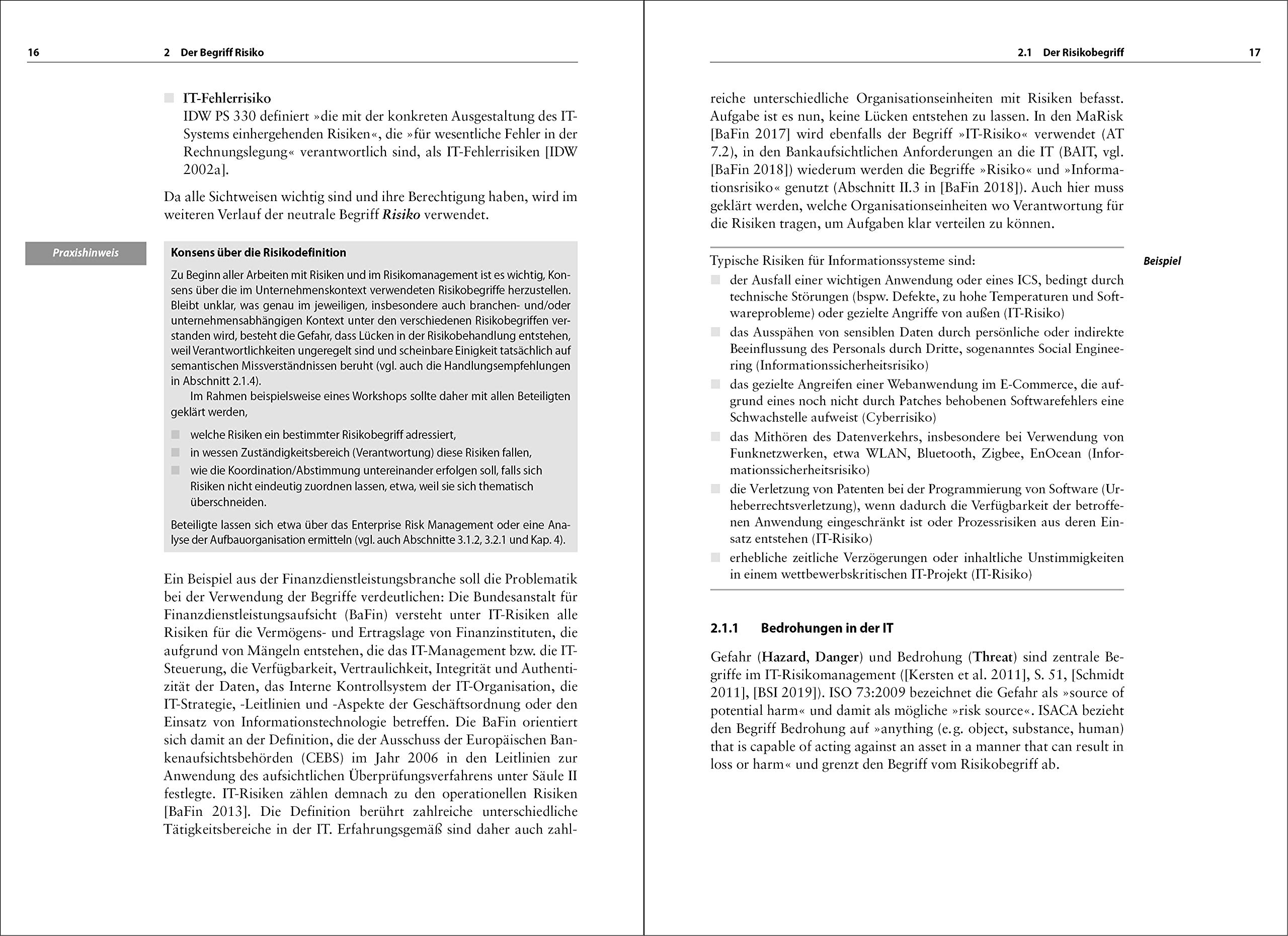 Praxisorientiertes IT-Risikomanagement: Konzeption, Implementierung und Überprüfung