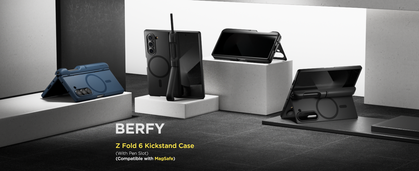 Amazon.com: BERFY for Z Fold 6 Case with Screen Protector