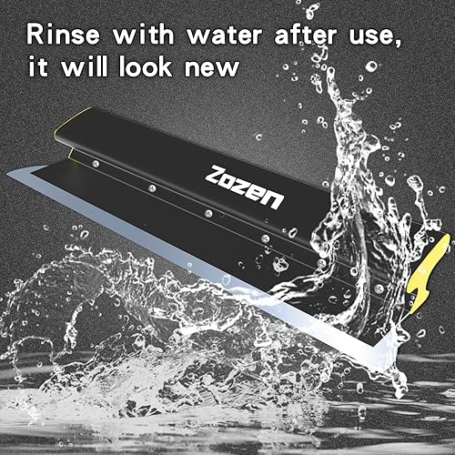 Miniatura 6 de Zozen Hoja de desnatado para paneles de yeso 16in40cm, todo el cuerpo hecho de aleación de aluminio, hoja de acero inoxidable europeo, cuchillo