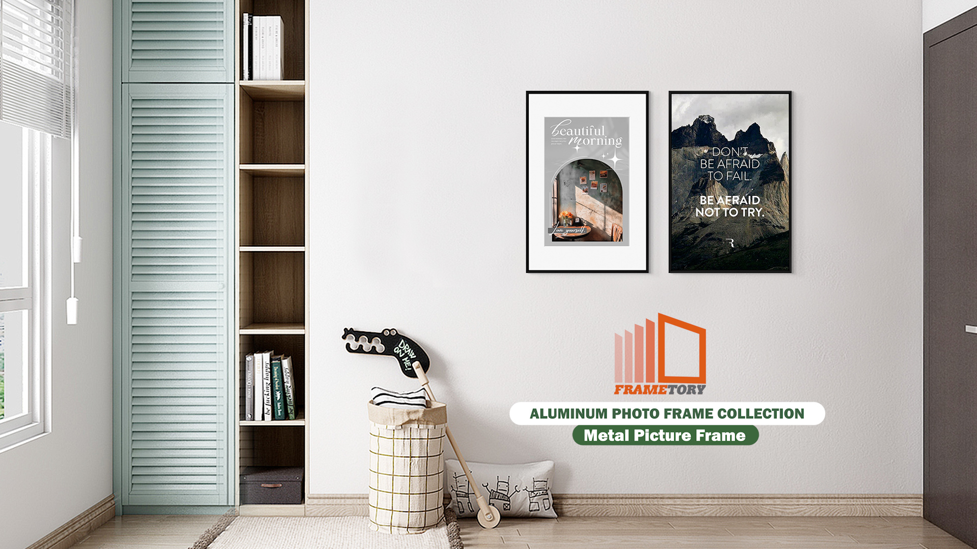 Amazon.com - Frametory 5x7 Gold Aluminum Metal Picture Frame Mat