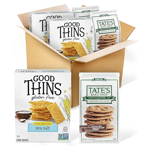 Miniatura 19 de Good Thins Simply Salt Snacks - Galletas de arroz sin gluten, 3.5 onzas (paquete de 3)