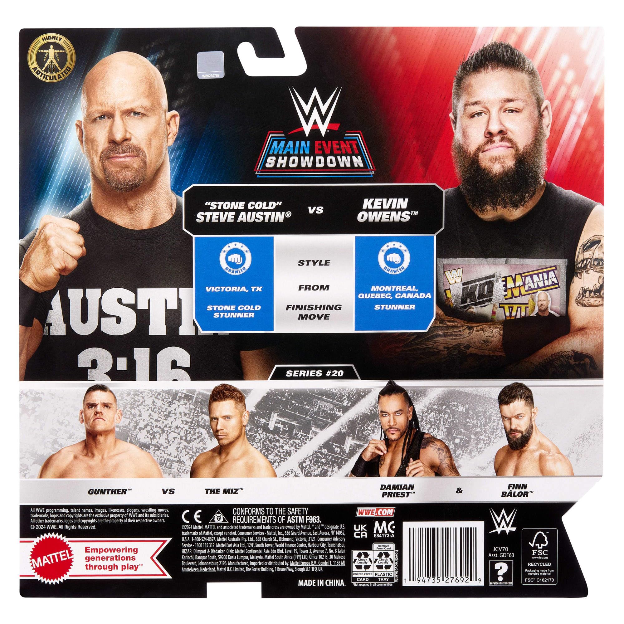 Amazon.com: Mattel WWE Main Event Championship Showdown 2-Pack