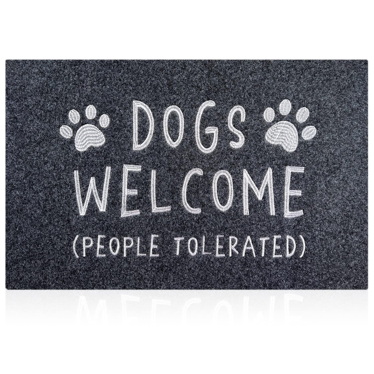 AAZZKANG Dogs Door Mat Large 36"x24" with Non Slip Rubber Back Funny Paw Doormat Easy to Clean Outdoor Indoor Front Door Mats for Entrance,High