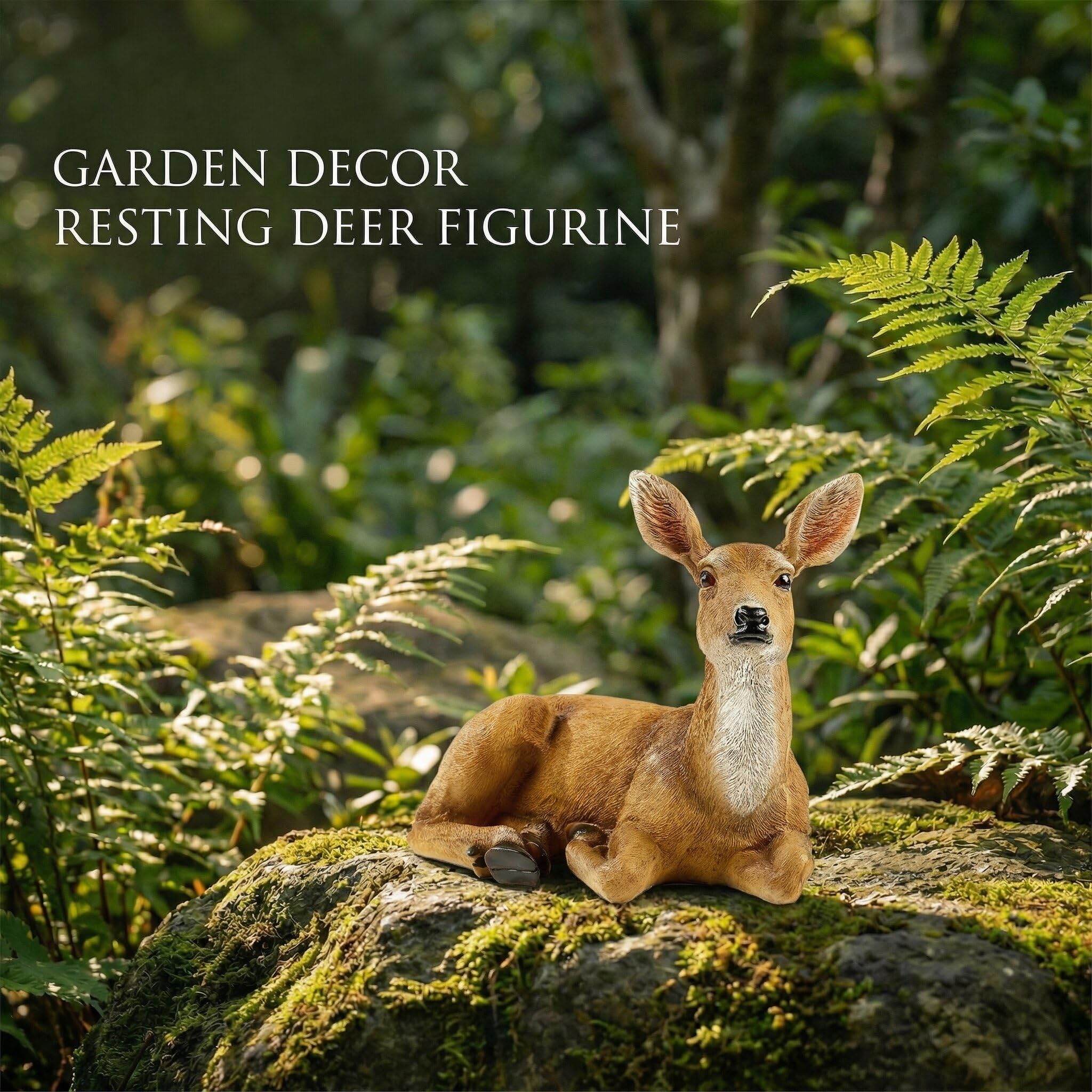 Amazon.com: XTAPAN Resin Doe Statue Figurines Female Deer Animal