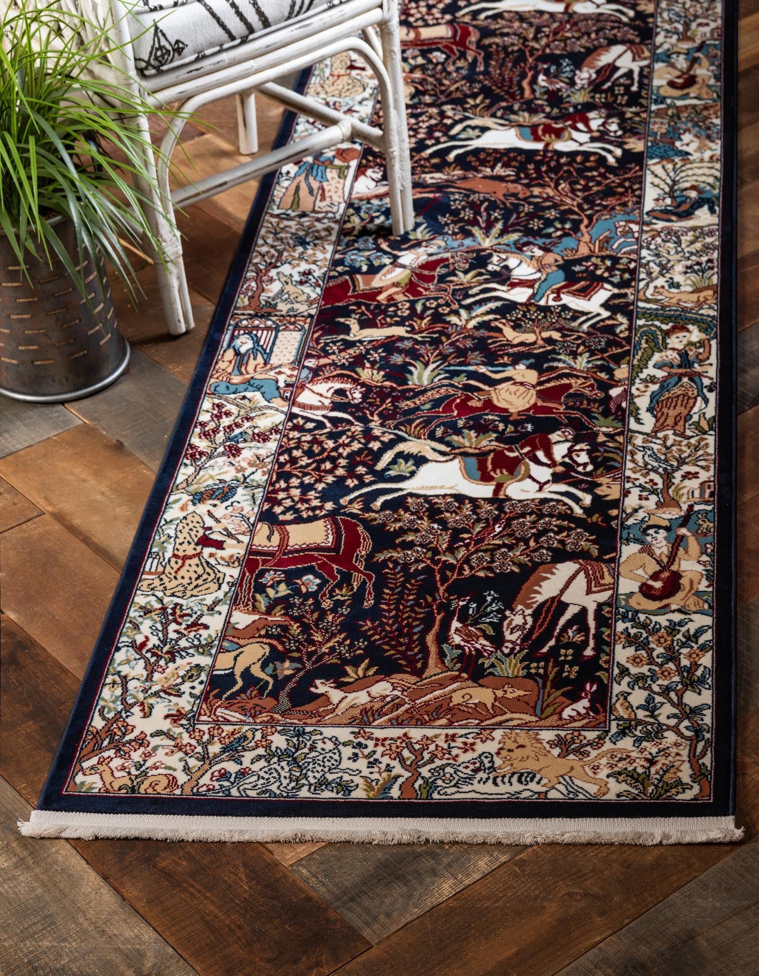 Unique Loom Narenj Collection Area Rug - Birmingham (3' x 13' 1