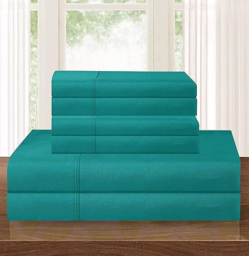 Elegant Comfort - Juego de ropa de cama de lujo, 4 piezas, egipcio de 1500 hilos, calidad de hotel, premium, resistente a las arrugas y a la