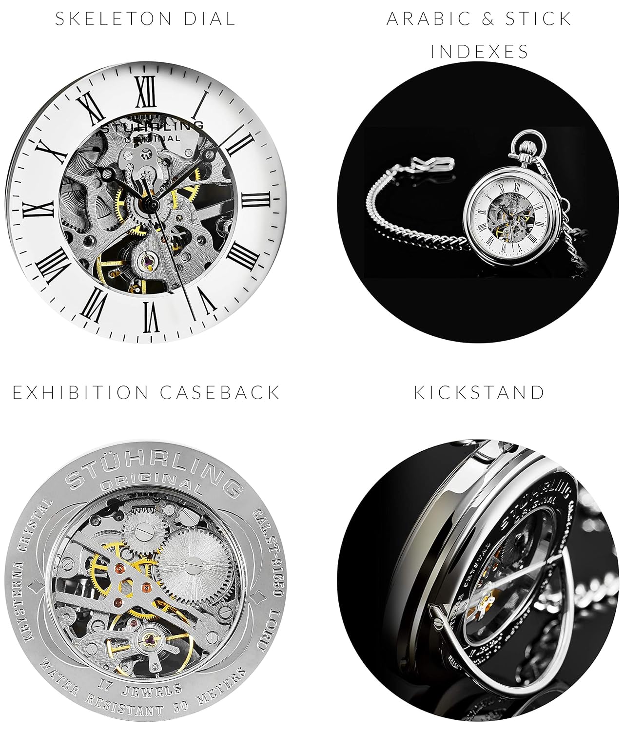 Stuhrling Original Relógio de bolso mecânico vintage masculino – Relógio de bolso de aço inoxidável com corrente relógio analógico esqueleto relógio de mão vento mecânico com… em promoção! Veja a oferta e mais achadinhos de Relógios de pulso 6 Hoje é o melhor dia para comprar Stuhrling Original Relógio de bolso mecânico vintage masculino – Relógio de bolso de aço inoxidável com corrente relógio analógico esqueleto relógio de mão vento mecânico com… com aquele preço maroto! Promoção! Aproveite a oferta! 6