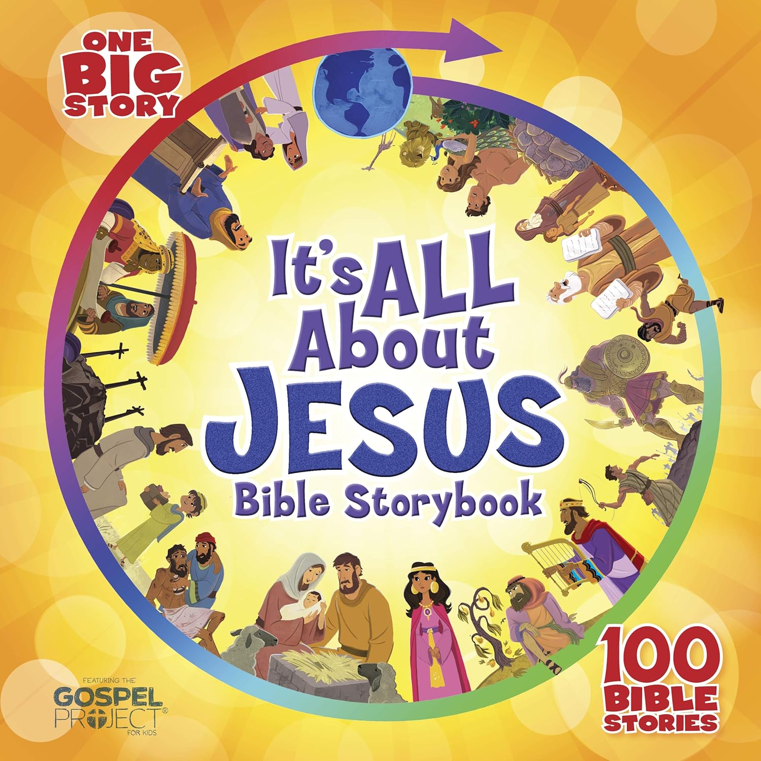 It’s All About Jesus Bible Storybook, Padded Hardcover: 100 Bible Stories (One Big Story)