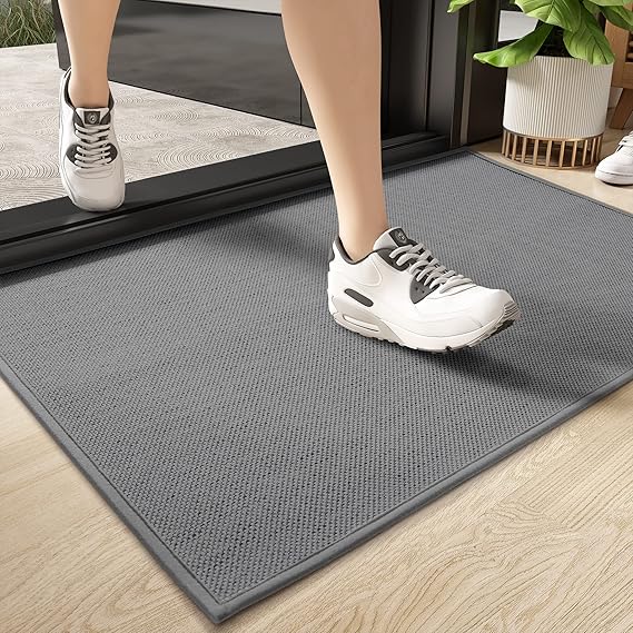 Color&Geometry Door Mat 17"x29", Indoor/Outdoor Mat, Front