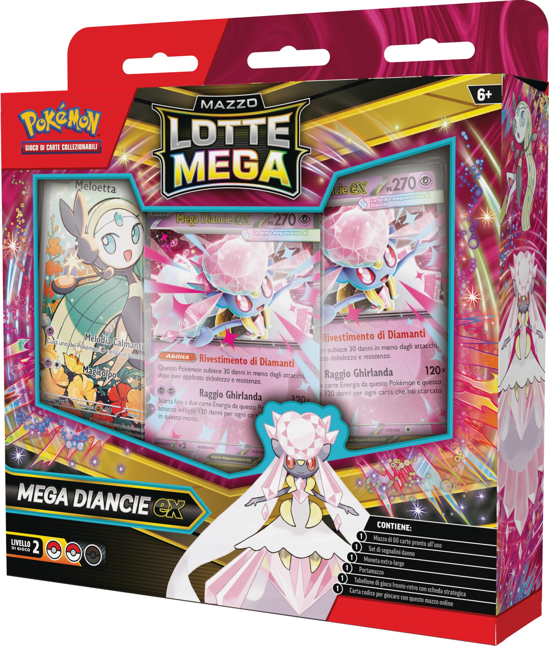 Pokémon: Mazzo Lotte Mega Diancie-ex del GCC (mazzo di 60 carte pronto all’uso)