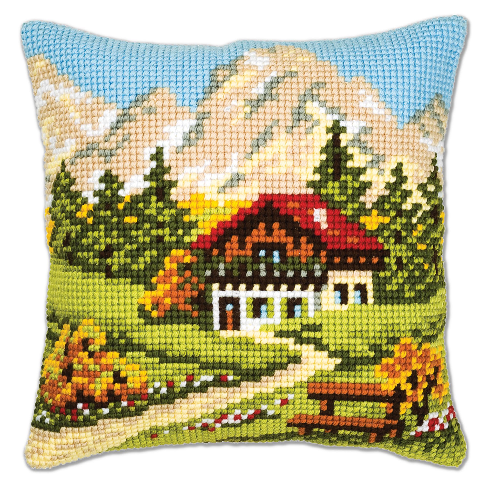 k amsterdam Check Sierkussen 40 x 40 cm - Zwart / Wit