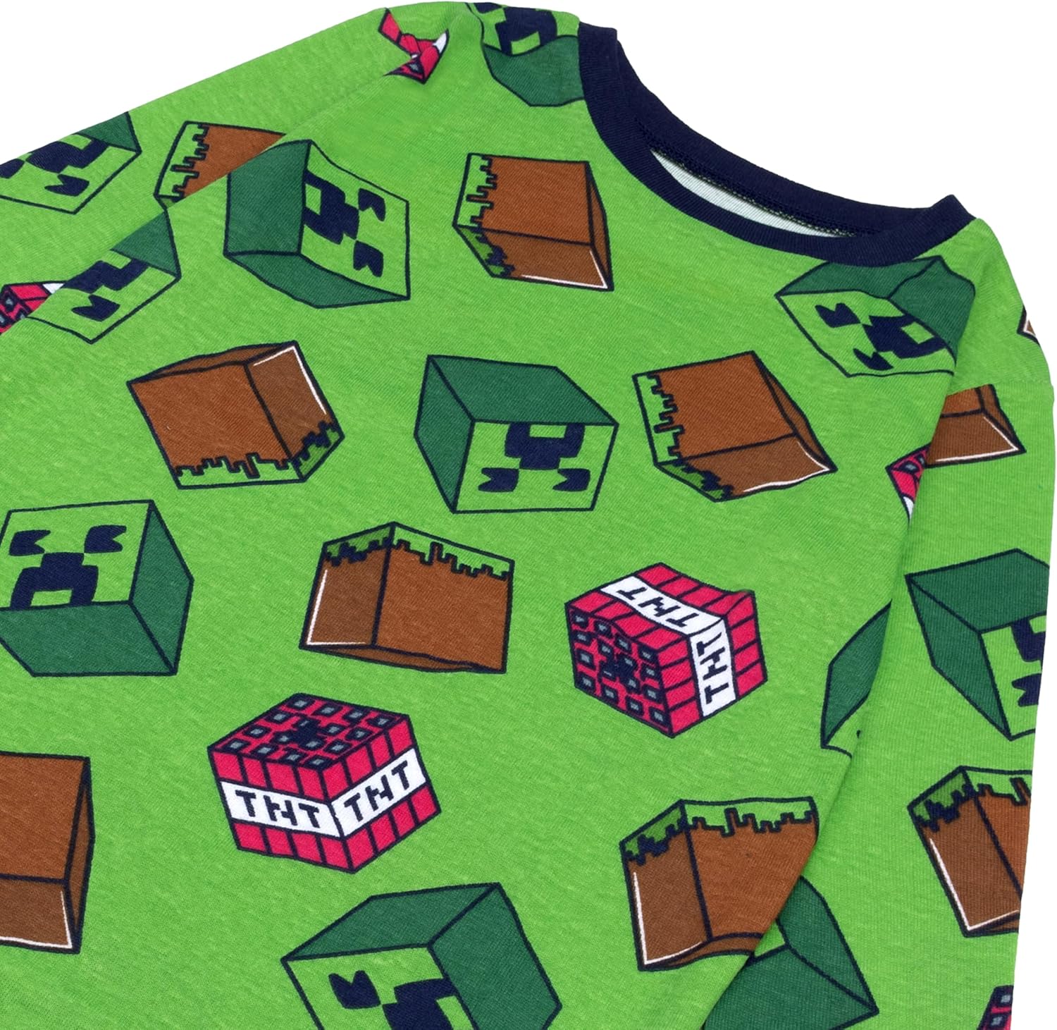 Minecraft boys 4-piece Snug-fit Cotton Pajama Set, Soft & Cute for Kids - Image 4