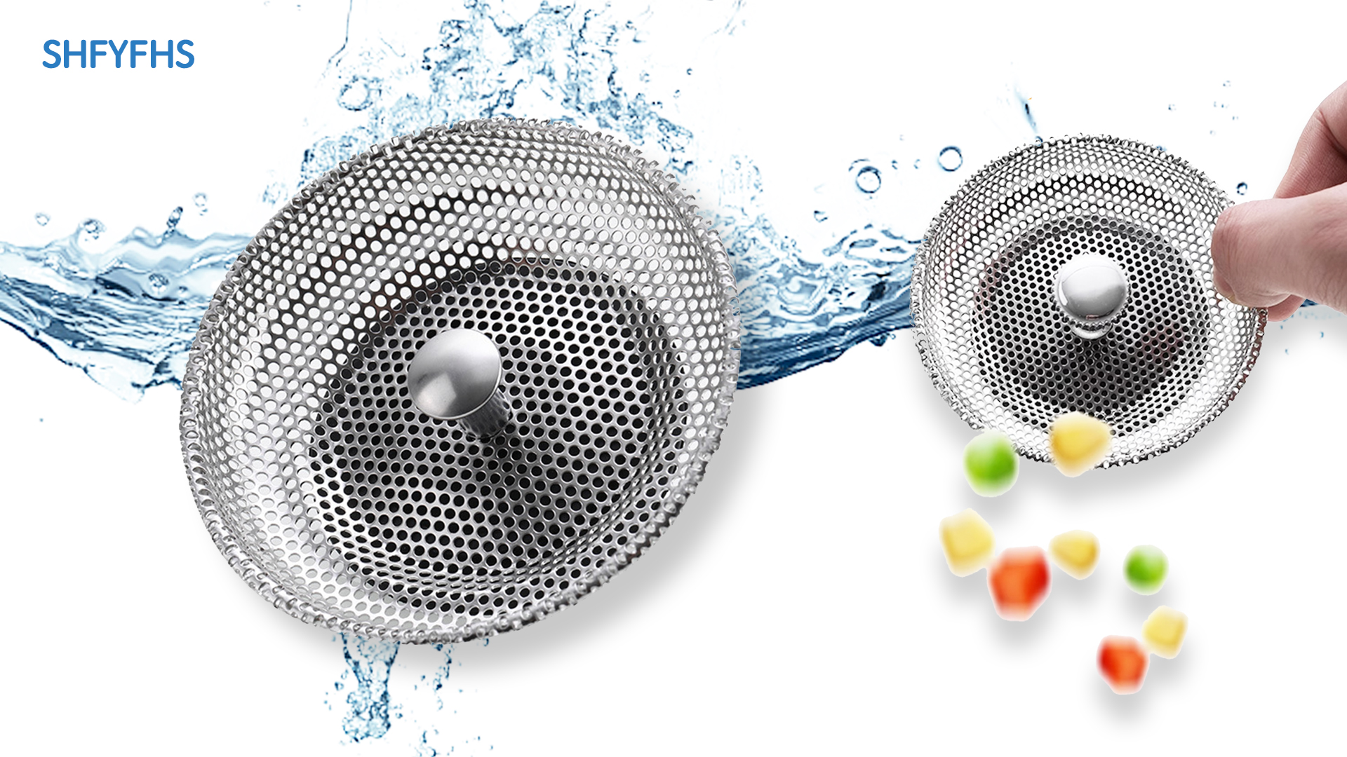 Filtro Per Lavello 3 In 1 In Acciaio Inox, Confezione Da 2, Tappo Pop-up Anti-intasamento Con Colino, Adatto A Scarichi Standard US Da 3.5 Pollici