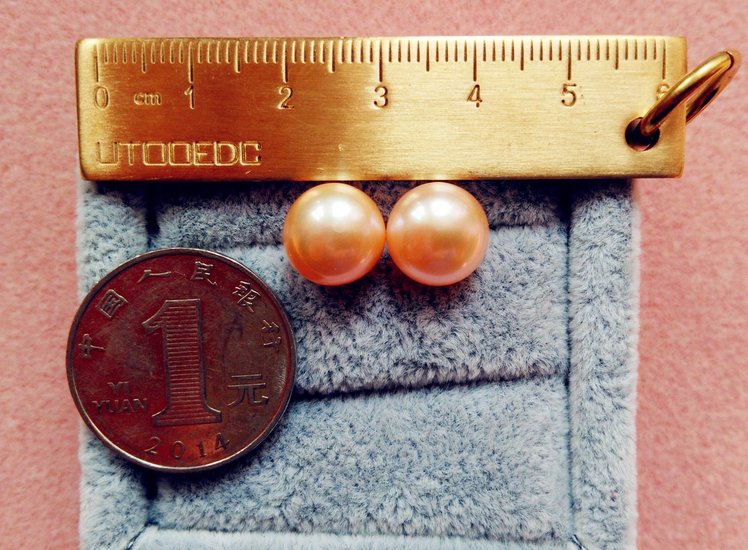 Colecciones Clásicas Eternas Hecho A Mano 12-13mm Pendientes de Perlas de Agua Dulce Super Grande en Plata de Ley
