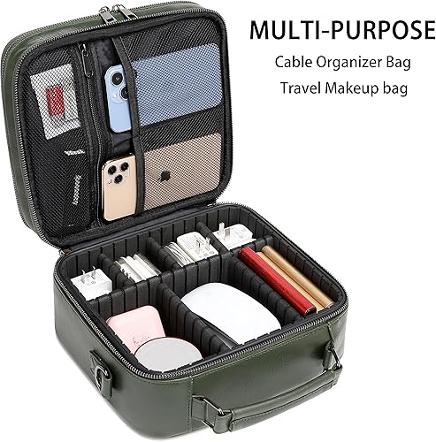Miniatura 4 de KYALOU Organizador de Viaje para Electrónicos, Estuche Grande para Cables y Accesorios Electrónicos con Divisores Ajustables, Bolsa