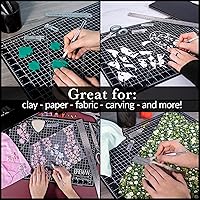 Vista 6 de WA Portman - Juego de cuchillos de hobby Juego de 2 cuchillos de precisión para manualidades con 50 cuchillas de acero SK5#11 Herramienta de corte