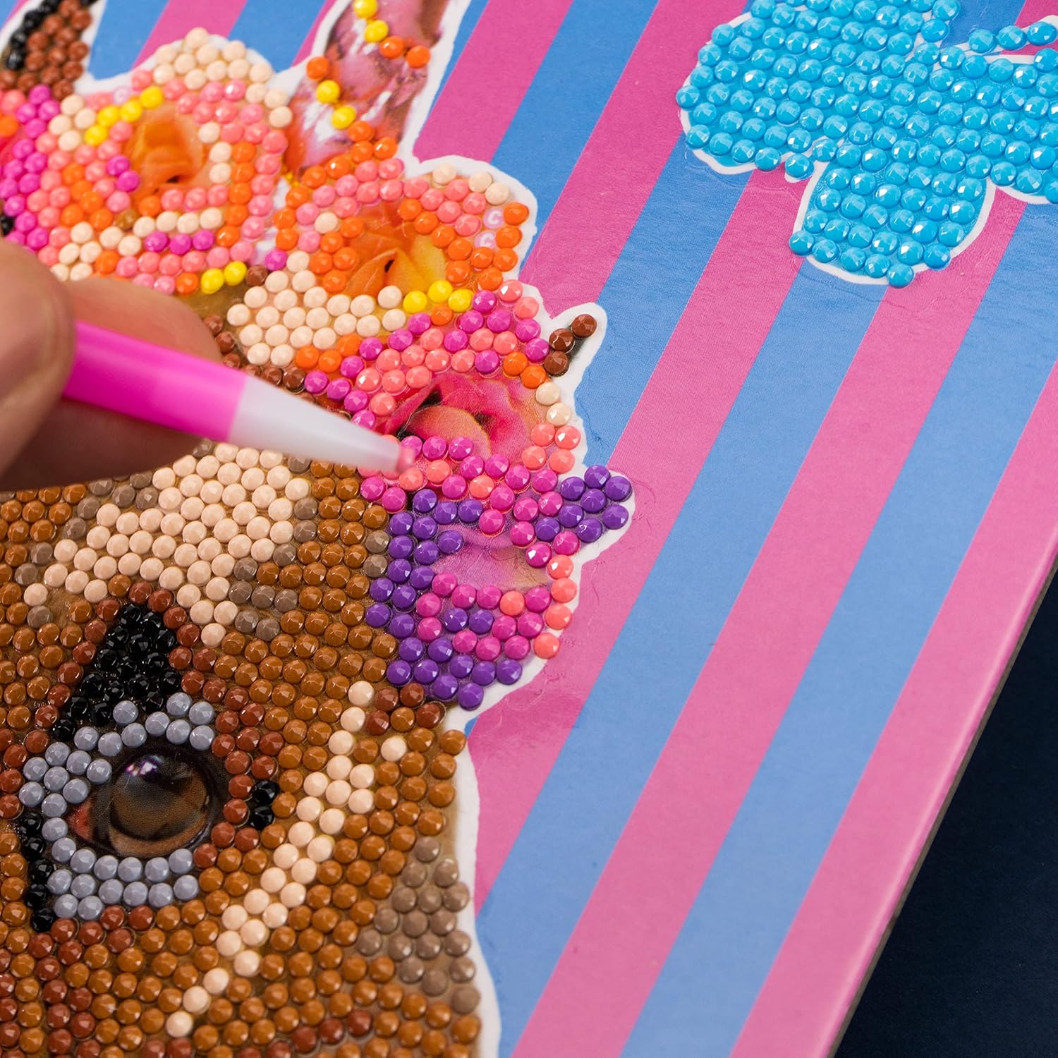 96104 Level Up - Nice Group Creative Art, Diamond Painting Kit Mosaic Makers, Pets, Doggycorn, Multicoloured