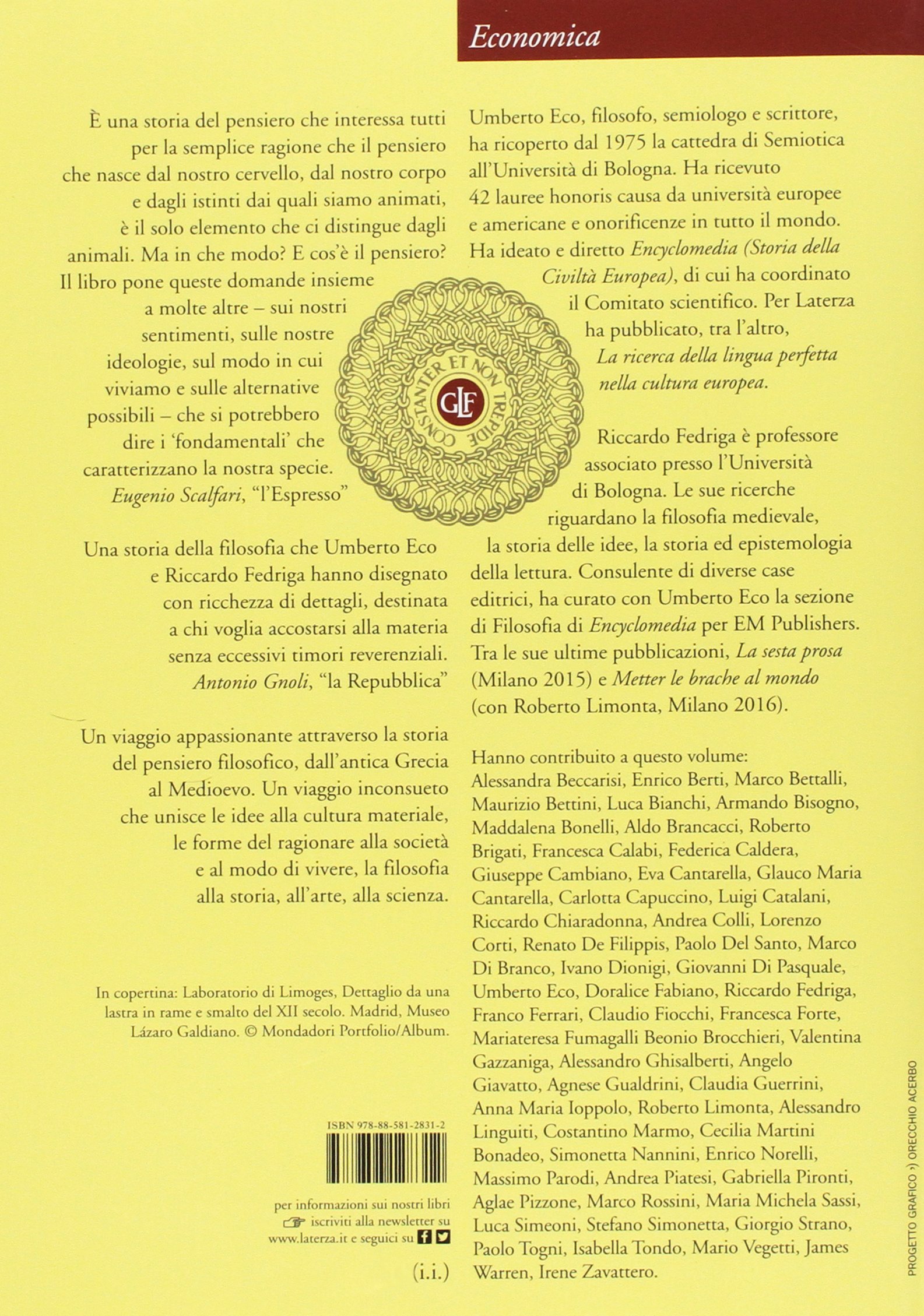 La filosofia e le sue storie. L'antichità e il Medioevo