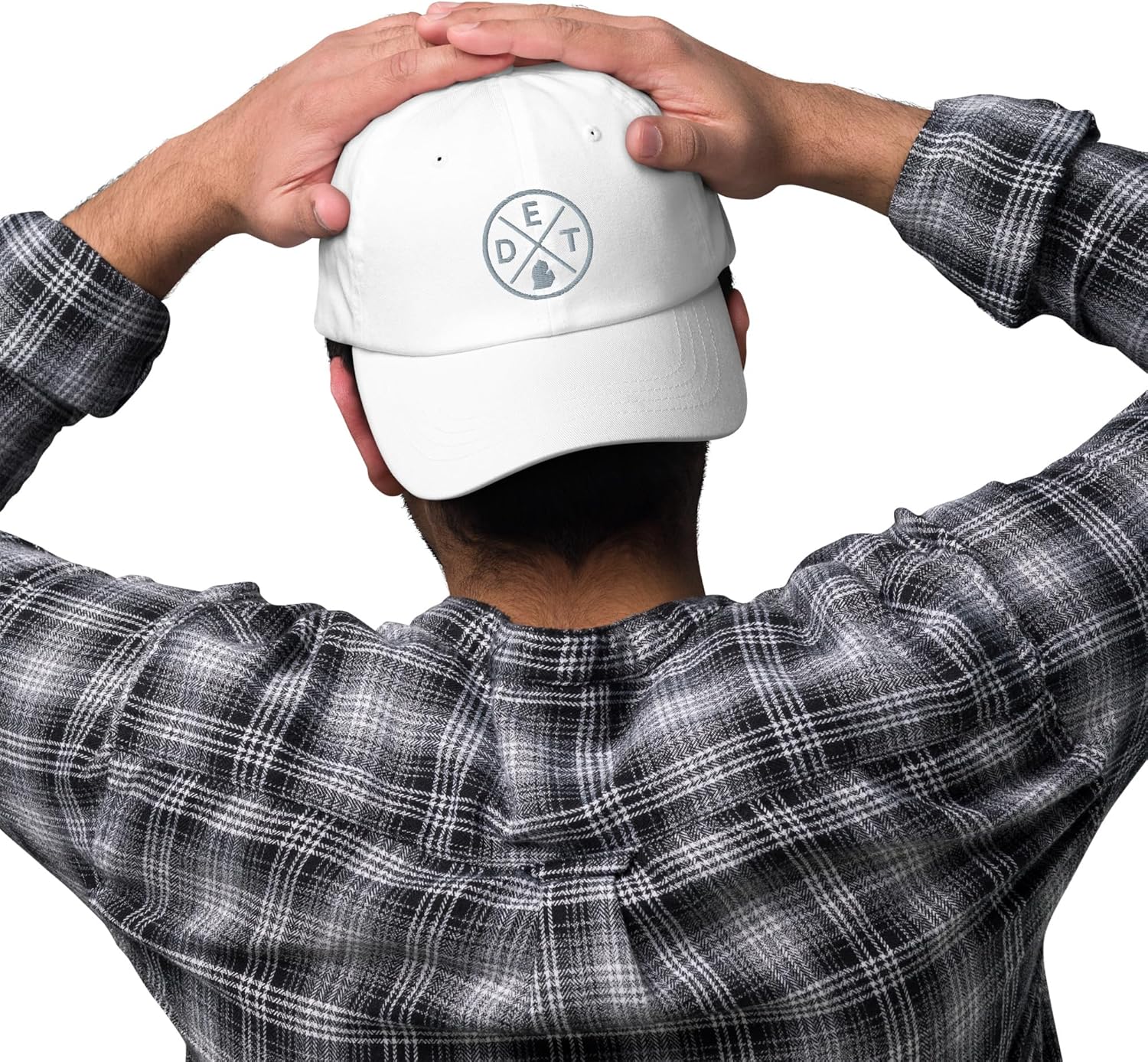 Retro Detroit Baseball Hat DET Emblem Dad Hat Cap