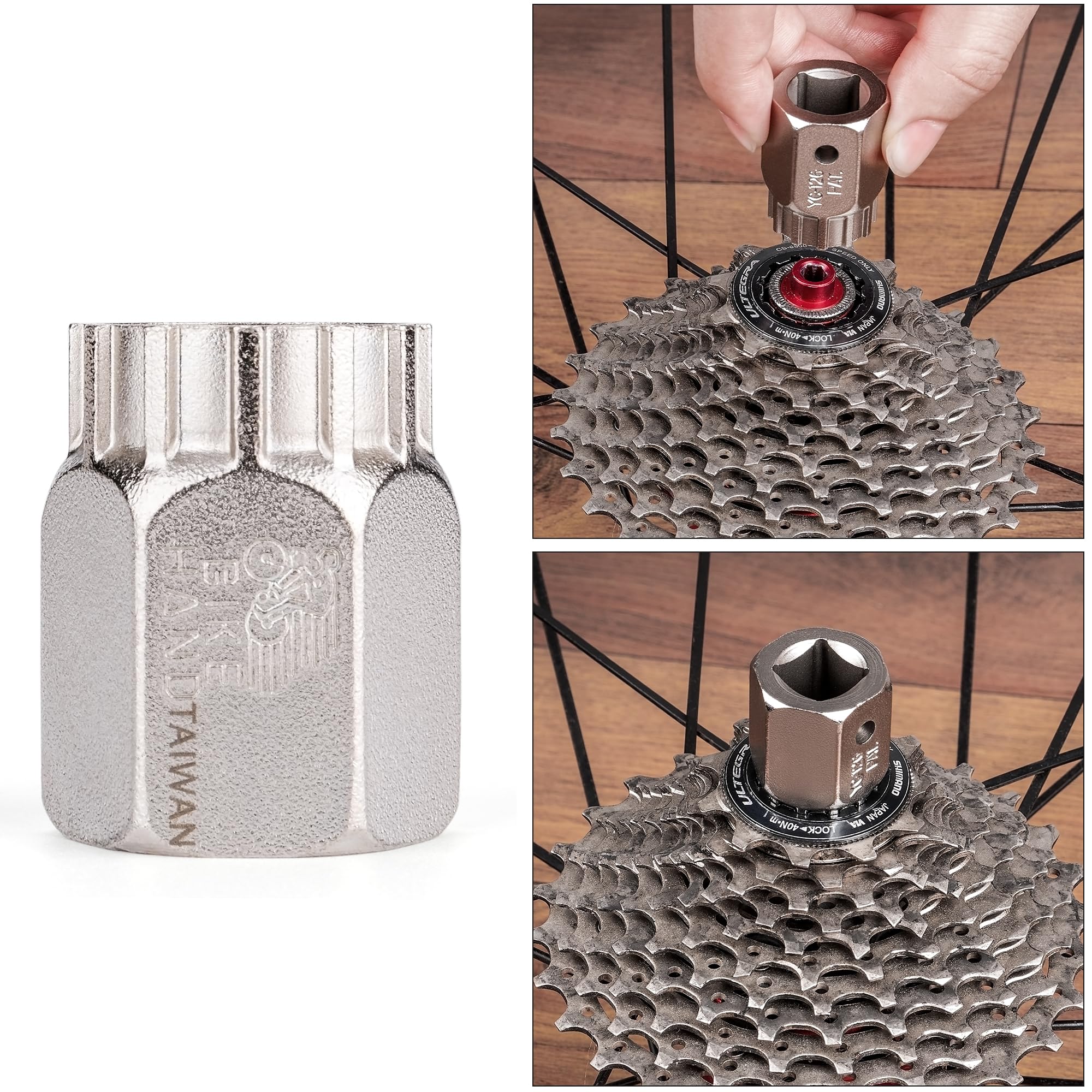 BLUECHAIN Estrattore Cassetta Per Shimano (Presa Di Corrente - Foto 2