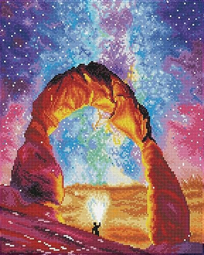 DIAMOND ART BY LEISURE ARTS Arco natural, 16 x 20 pulgadas, kits avanzados de pintura de diamantes para adultos, arte para adultos, kit, pintura
