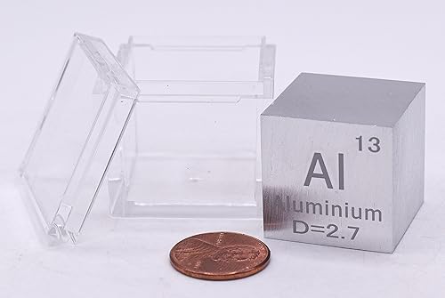 Miniatura 217 de Cubo de metal cobalto de 0.39 pulgadas (0.394 in) hasta un 99.9% puro elemento de tabla periódica de densidad grabada, colección de bloques