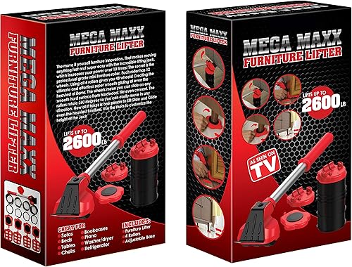 Miniatura 7 de Elevador de muebles resistente con 4 deslizadores para un movimiento fácil y seguro rodillo de electrodomésticos adecuado para sofás sofás y