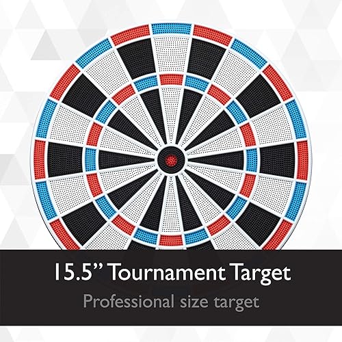 Miniatura 7 de Viper Showdown - Diana de dardos electrónica, tamaño deportivo, más de 30 juegos con 590 opciones, pantalla LCD de puntuación automática, banda de