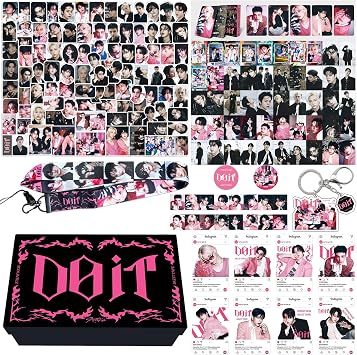 KPOPBP DO IT Album Gift Box Merch, Photocards, SKZ Stickers, Lanyards, Keychains, Gift for Boy and Girls Party Birthdays Decorations