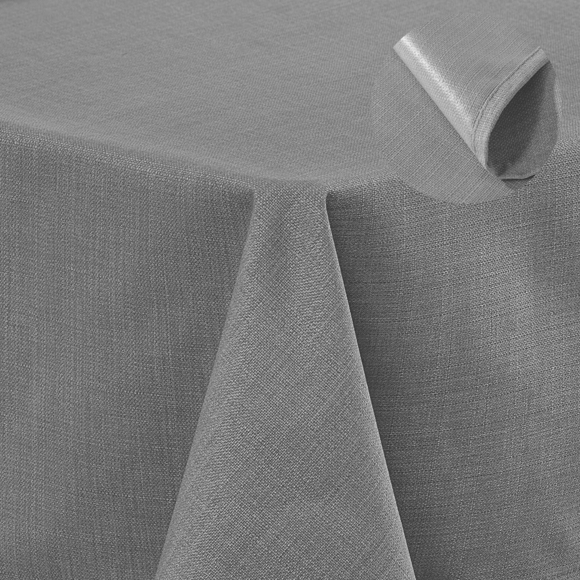 Deconovo Faux Linen Waterproof Table Cloth Wipeable Tablecloth 150x200cm — image 1