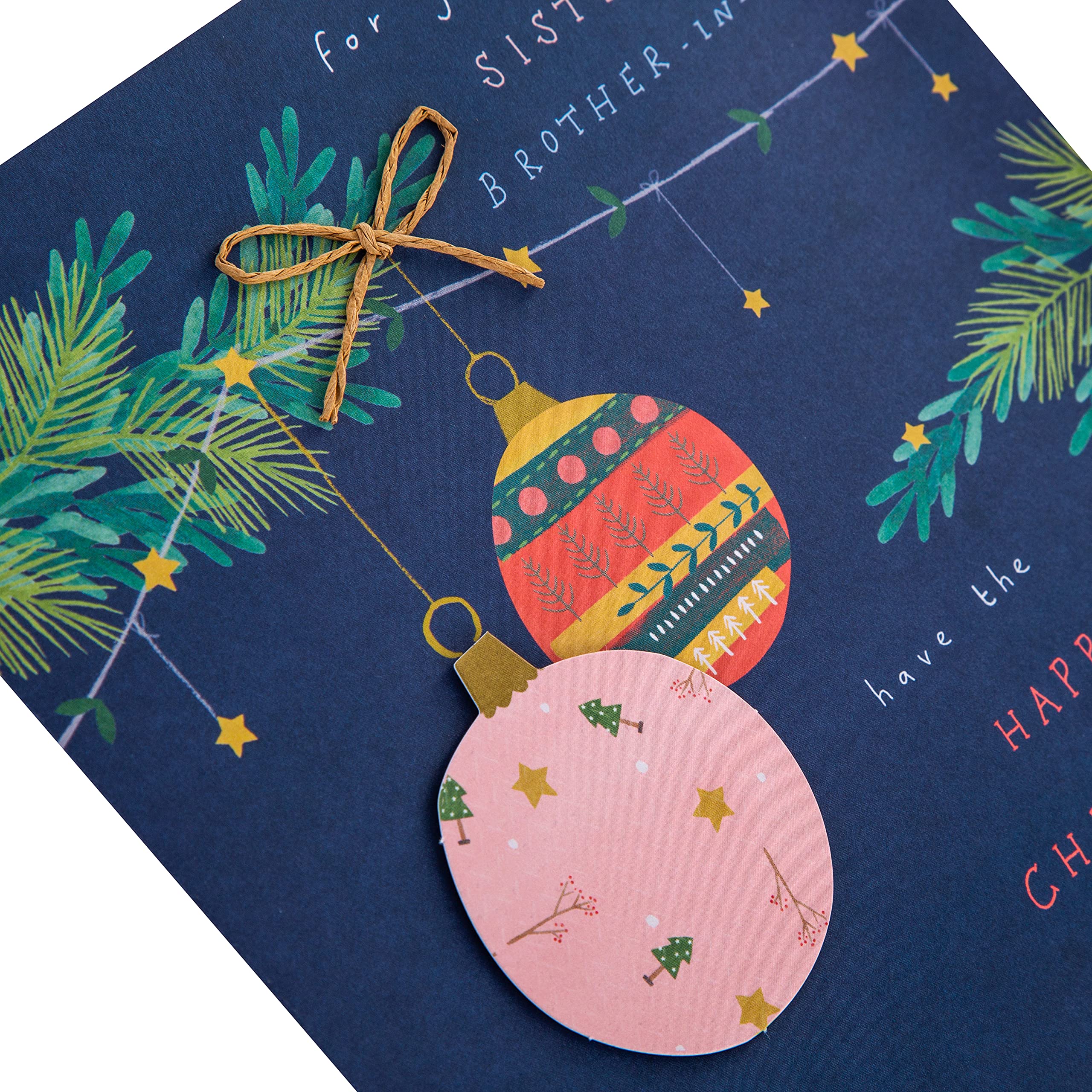 Hallmark Weihnachtskarte Für Schwester – Mit Abtrennbarem Erinnerungsstück, Festlich & Persönlich