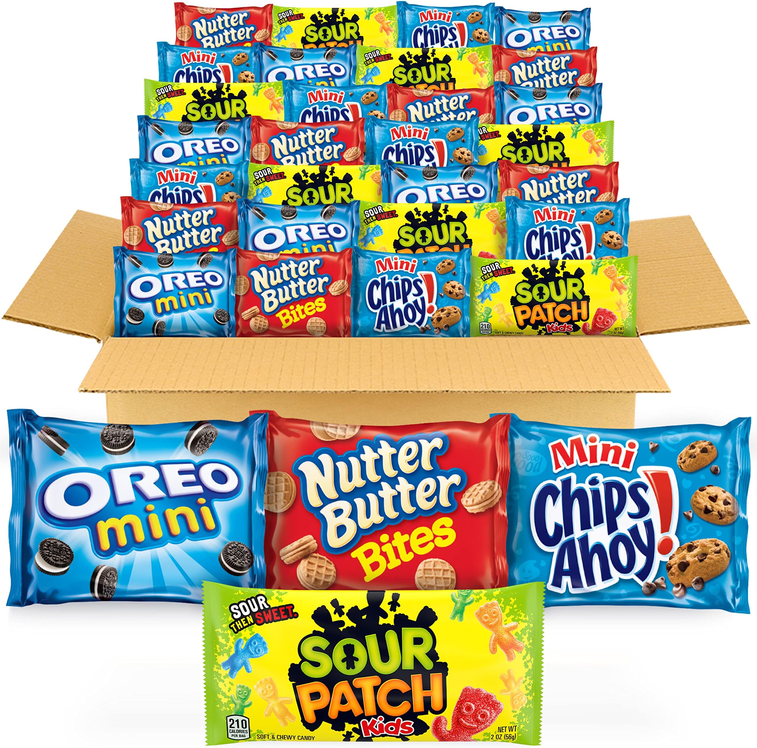 OREO Mini, CHIPS AHOY! Mini, SOUR PATCH KIDS & Nutter Butter Bites Variety Pack