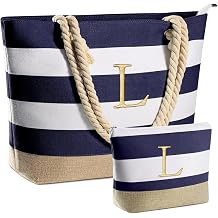 YOOLIFE Beach Bags for Women - Travel Canvas Beach Tote, Pool Waterproof Bag, Travel Essentials, Gifts for Women Birthday
