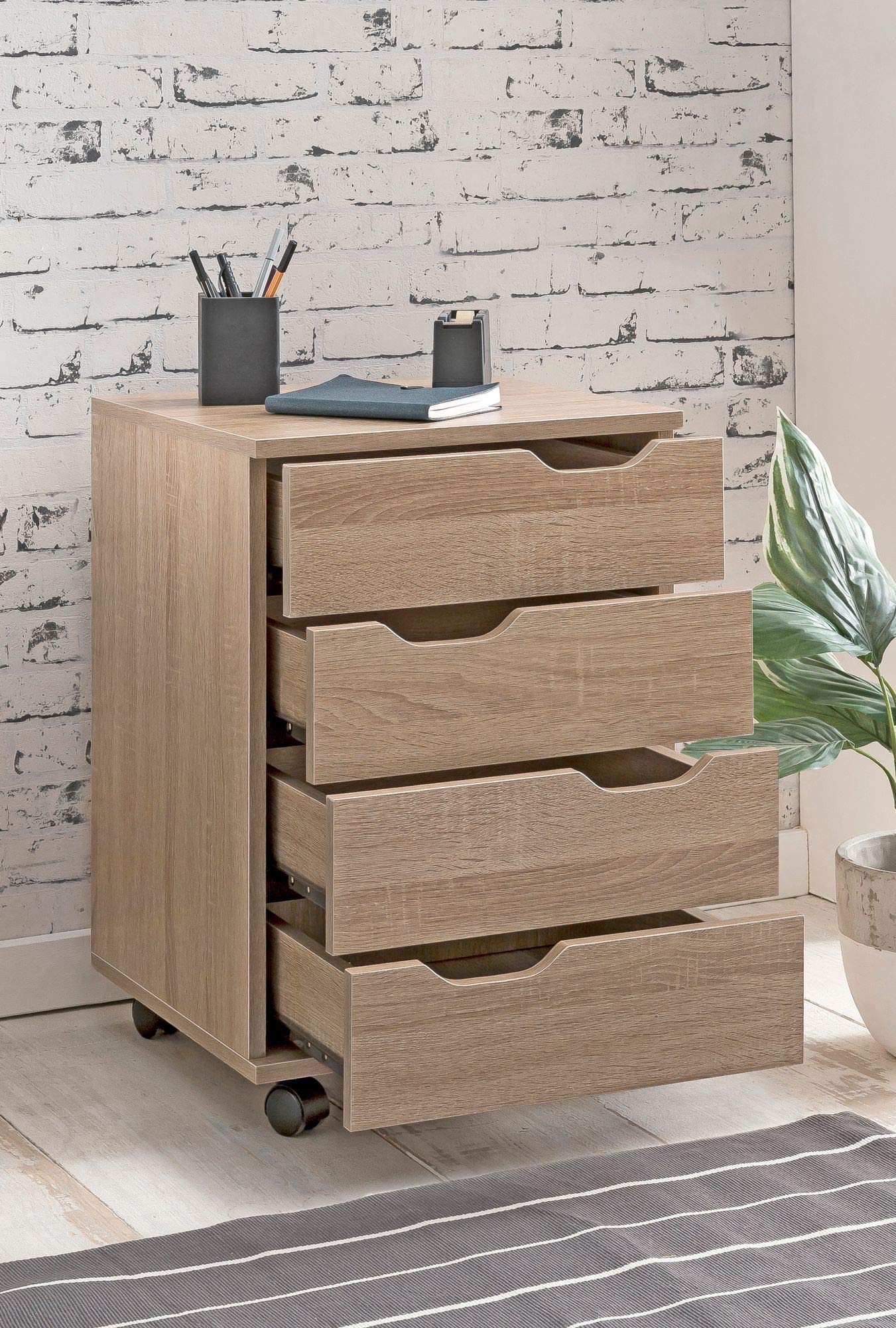 Roll Container 40x60x40 scrivania contenitore per ufficio in legno contenitore di nuovo