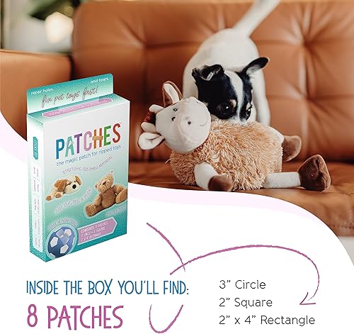 Miniatura 3 de Health Extension Parches para juguetes rasgados de tu mascota, parches transparentes, kit de reparación de juguetes de peluche, elásticos, seguros y