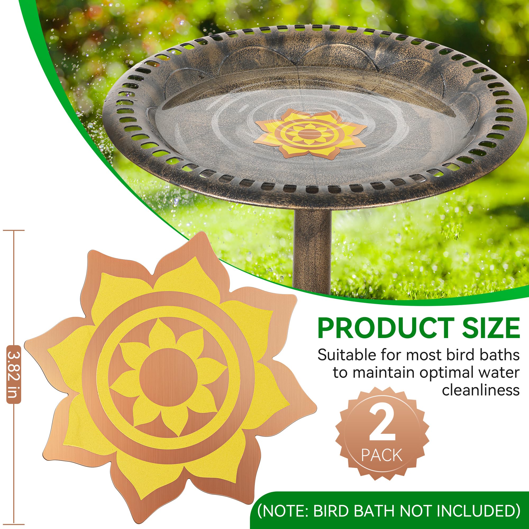 Achla Designs Threaded Cradle for 14-Inch Birdbaths, Roman Bronze