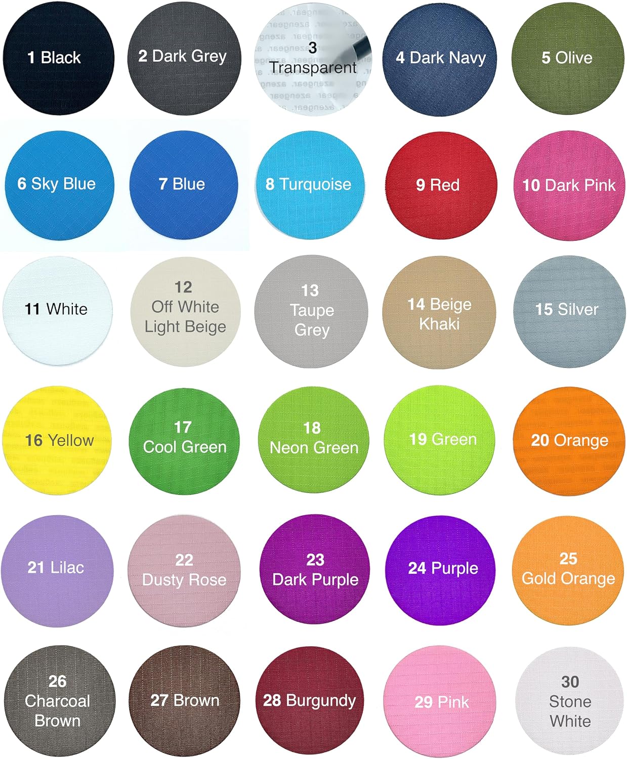aZengear Repair Patches (30+ Colors) for Down Jackets, Puffers, Tents, Shoes, Sleeping Bags - Stick On, Waterproof, Tear-Cold-Heat-Resistant Nylon Polyester Fabric (11 Pcs, Olive)