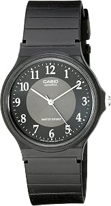 Casio Men's MQ24-1B3 Analog Black Rubber Strap Watch