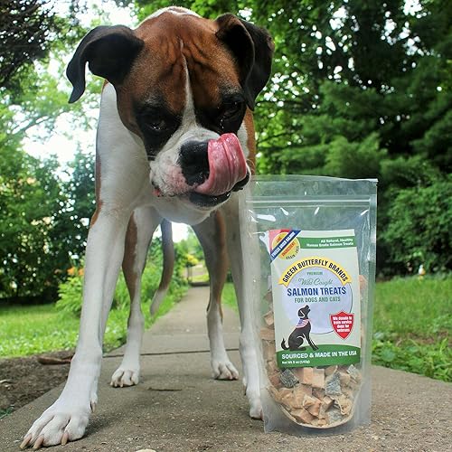 Miniatura 7 de Golosinas de salmón para perros  Hecho en Estados Unidos  1 Ingrediente Salmón Americano capturado en la naturaleza  Cruda liofilizada, grado humano