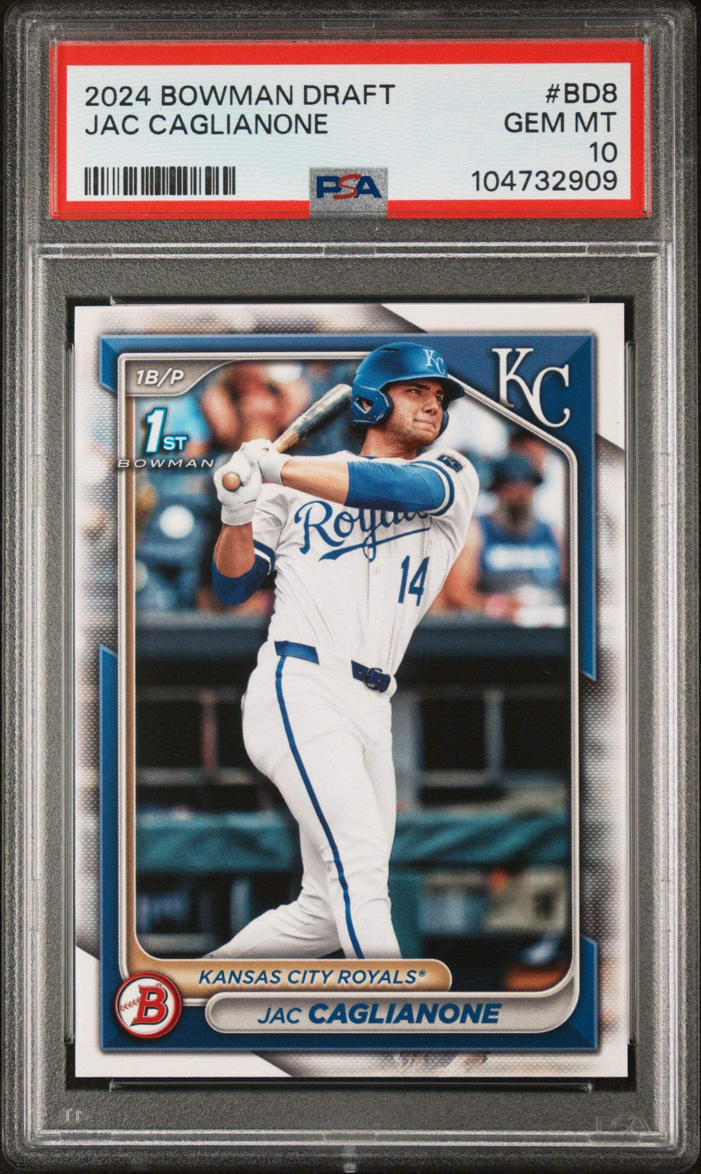 Amazon.com: Graded 2024 Topps Bowman Draft Jac Caglianone #BD8