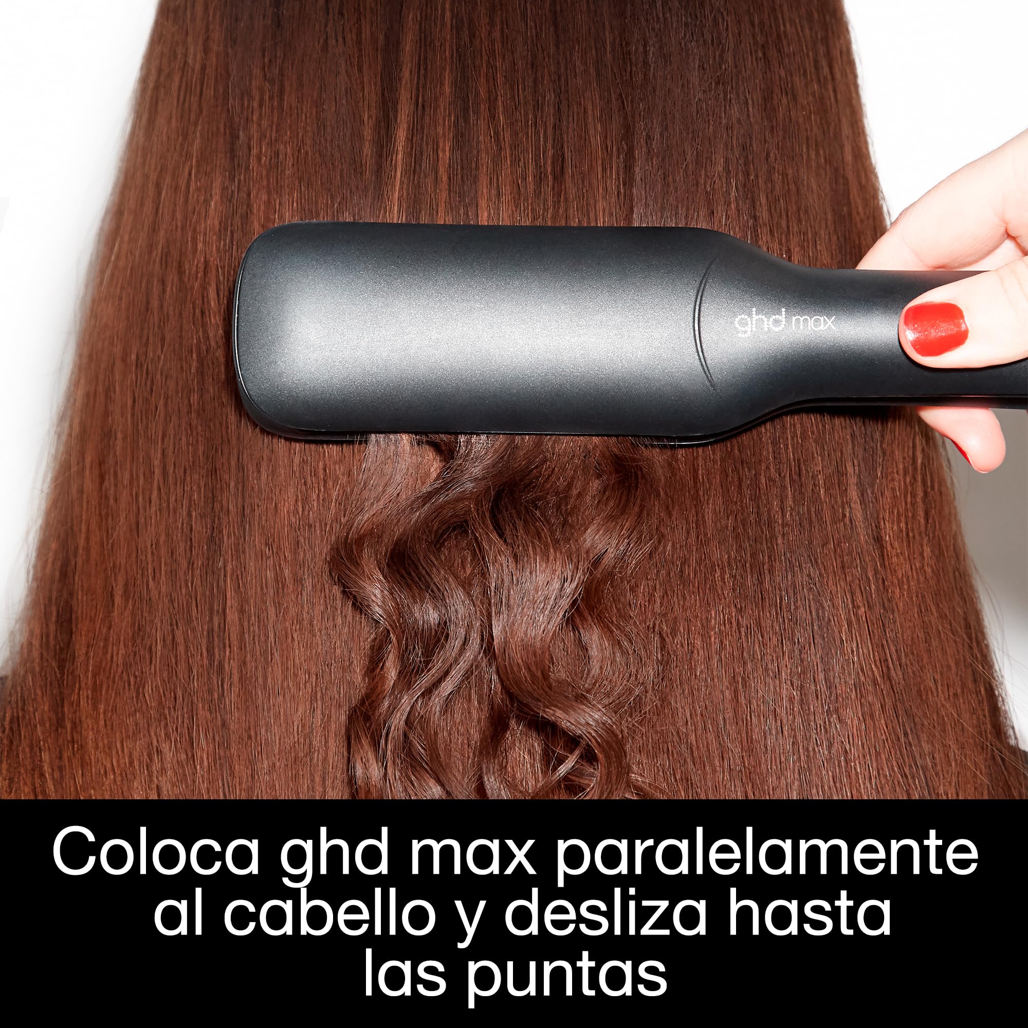 ghd Max Plancha de Pelo Profesional Placas Anchas para Cabello Largo Grueso Rizado Enchufe Europeo