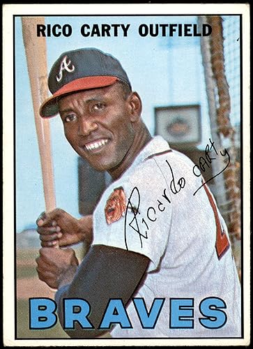 1967 Topps # 35 Rico Carty Atlanta Braves (Baseball Card) VGEX Braves
