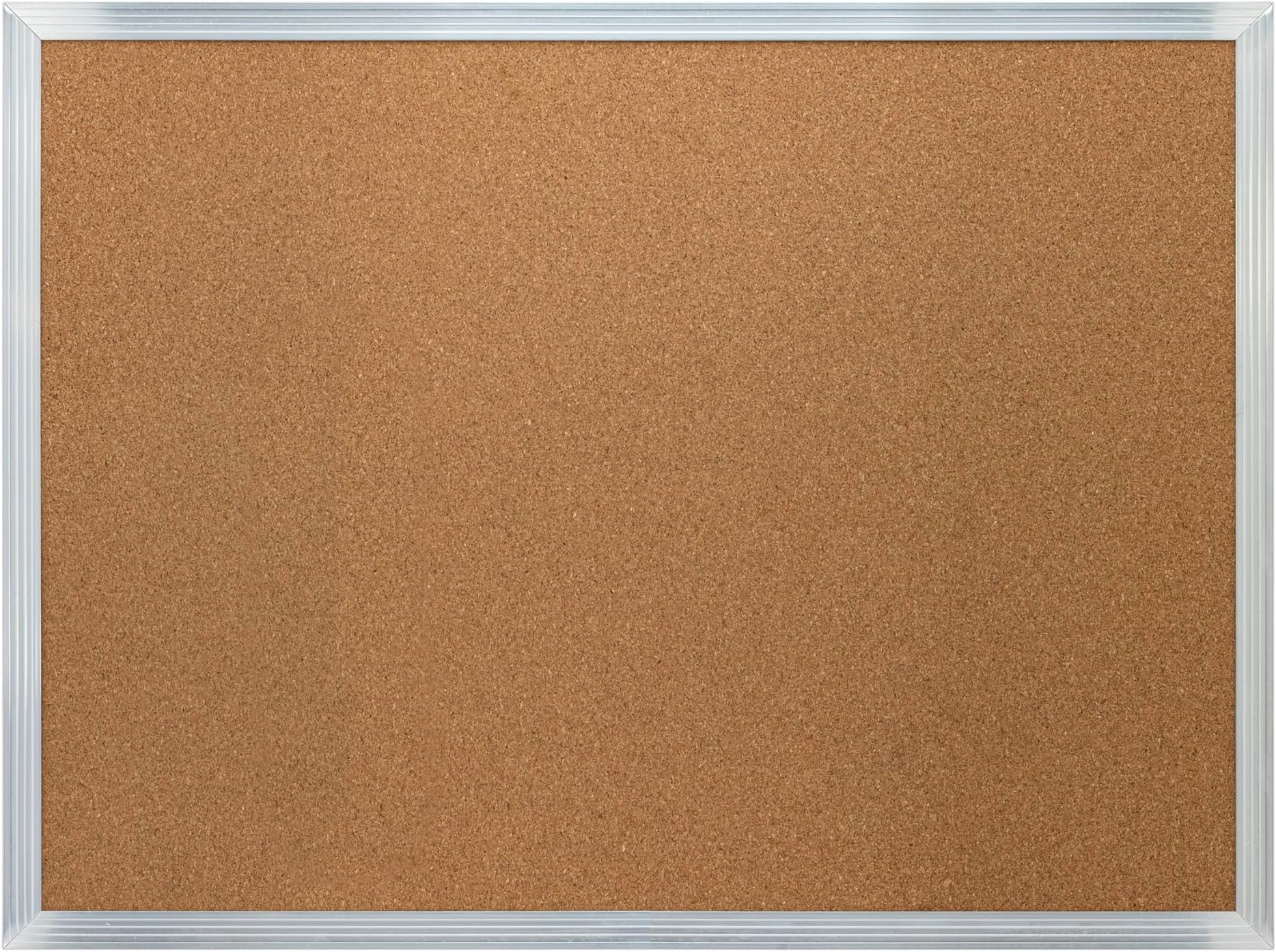 Quartet Economy Cork Bulletin Board - 24" x 18" Large Framed Cork Board ...