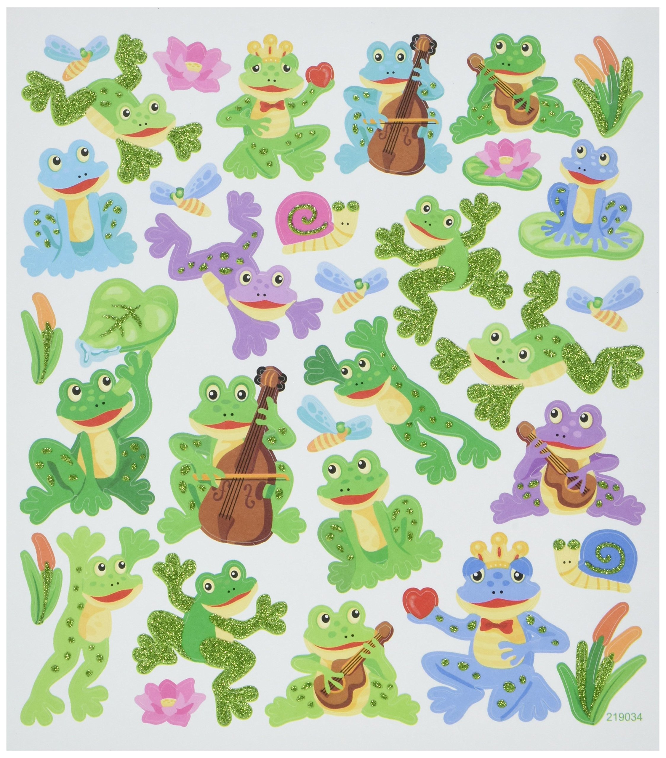 Tattoo King Frog Fun Stickers, Multicolor