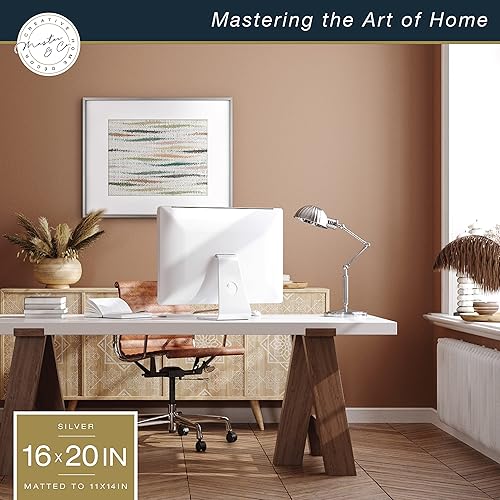 Vista 129 de MCS Master & Co. Foundry Gallery - Marco metálico de pared color negro, 16 x 24 pulgadas sin paspartú