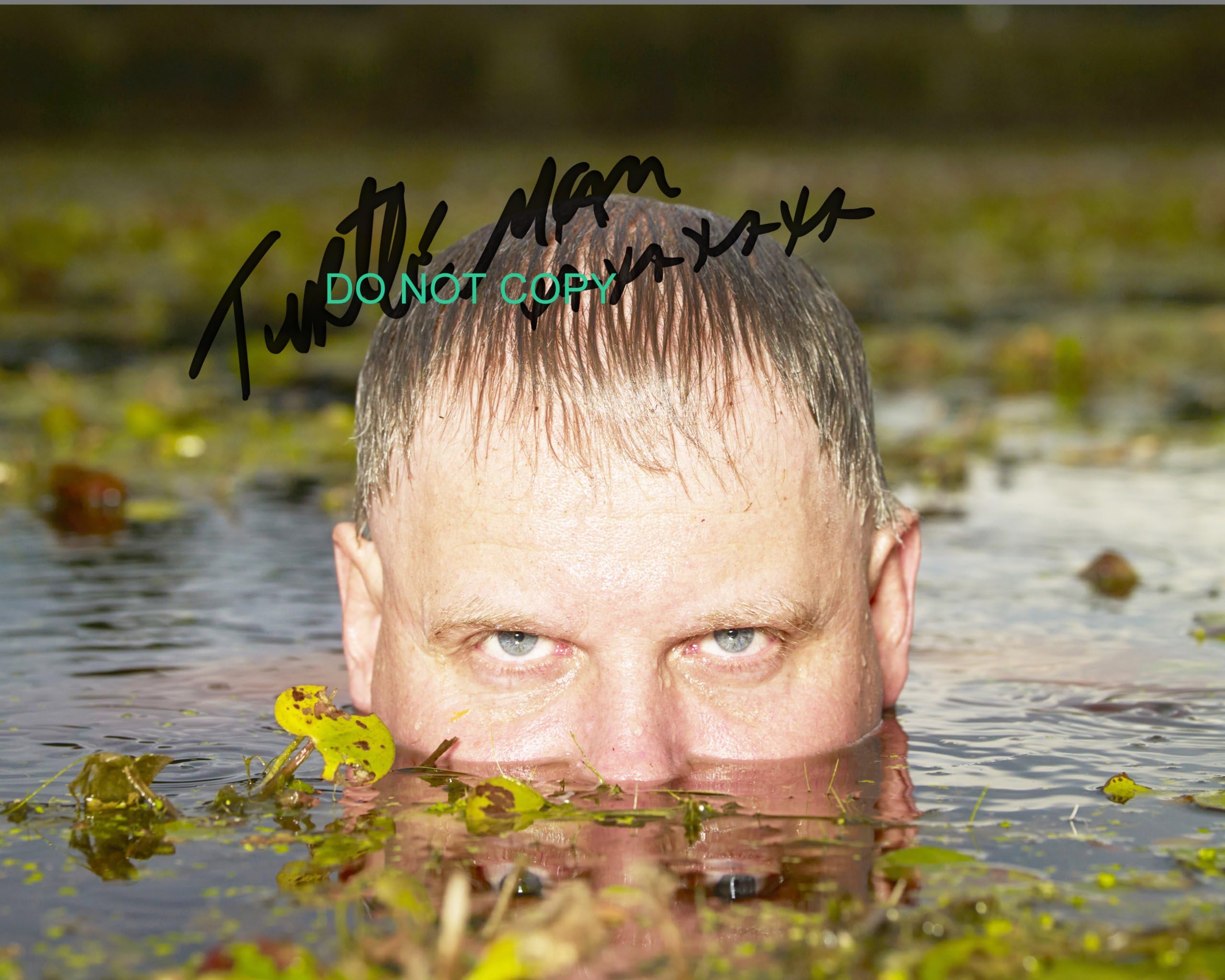 Ernie Brown Jr. Turtleman reprint signed photo #3 Call of the Wildman RP