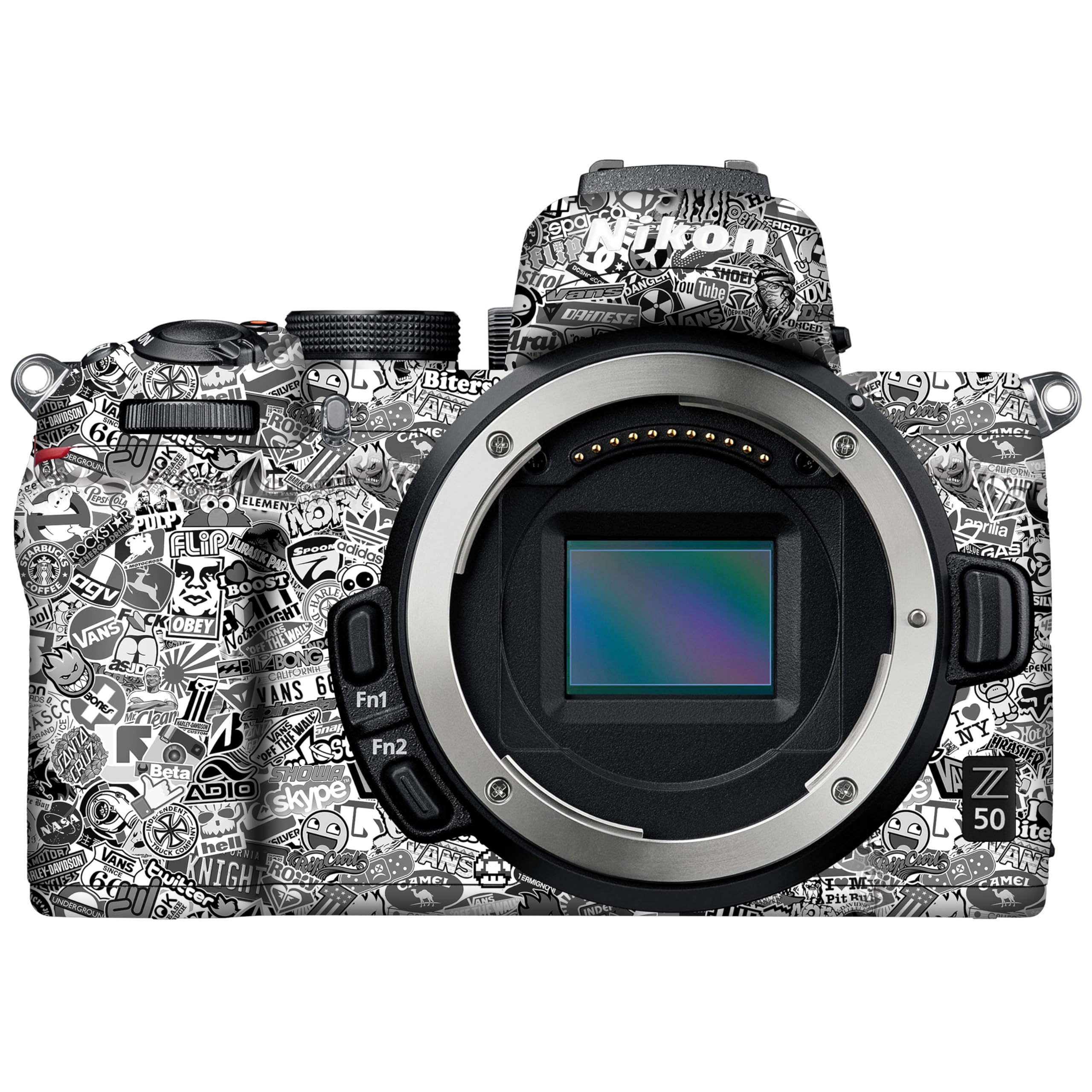 wrapture. Premium DSLR Camera Scratchproof Vinyl Protective Skin for Nikon Z50 - No Residue Removal, Bubble Free, Scratch Resistant, Stretchable, HD Quality Printed - HDCS 009-picture-17